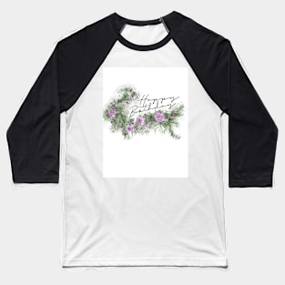 Happy Birthday - Floral Baseball T-Shirt